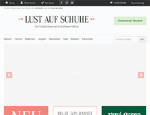 Tablet Screenshot of lust-auf-schuhe.de